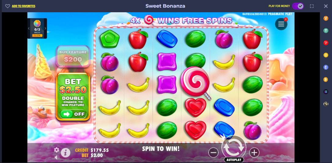 نحوه انجام بازی Sweet Bonanza Dice وگاس بت